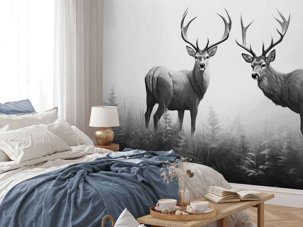 Simmetria del Cervo nella Foresta Nebbiosa