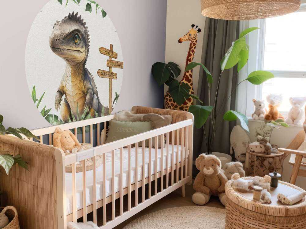 Baby spinosaurus nella giungla