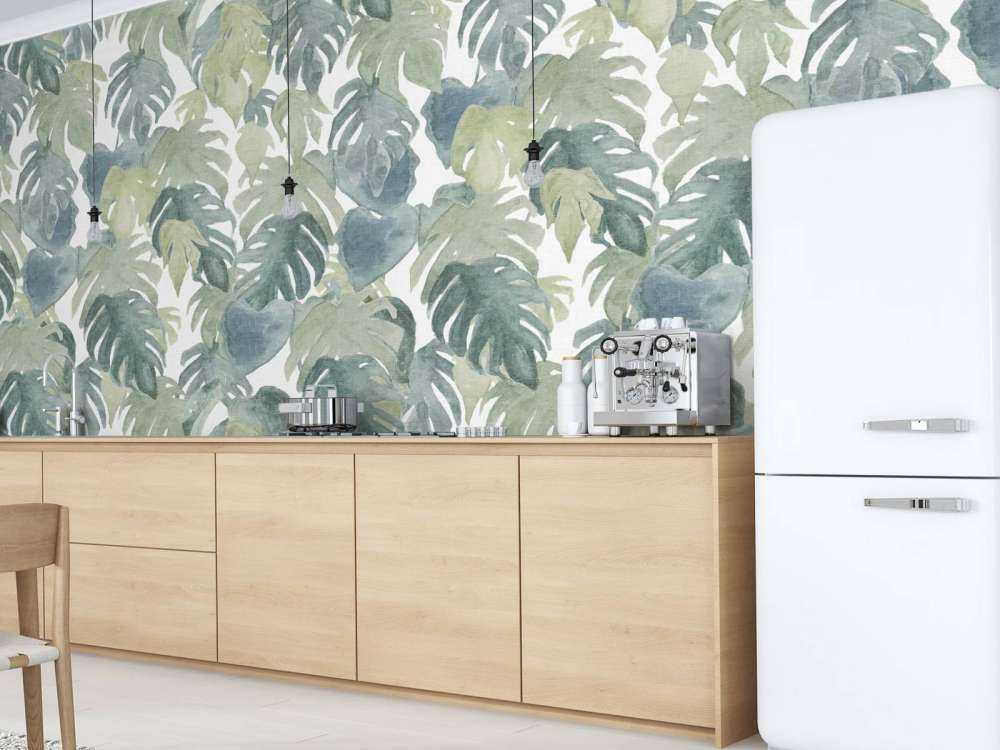 Palme tropicali ad acquerello