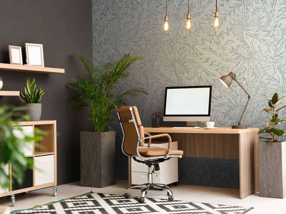 Morris Fiori e foglie - azzurro polvere