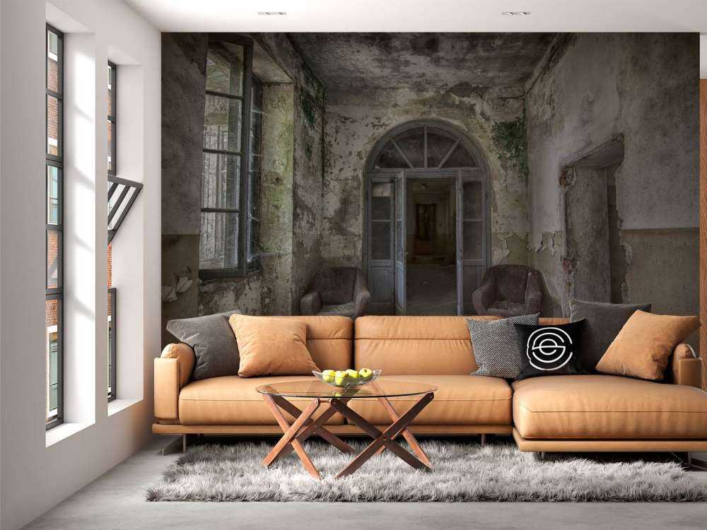 Corridoio in casa abbandonata