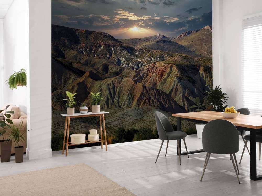 Tramonto in montagna