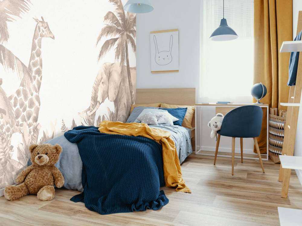 Vari animali della giungla in taupe