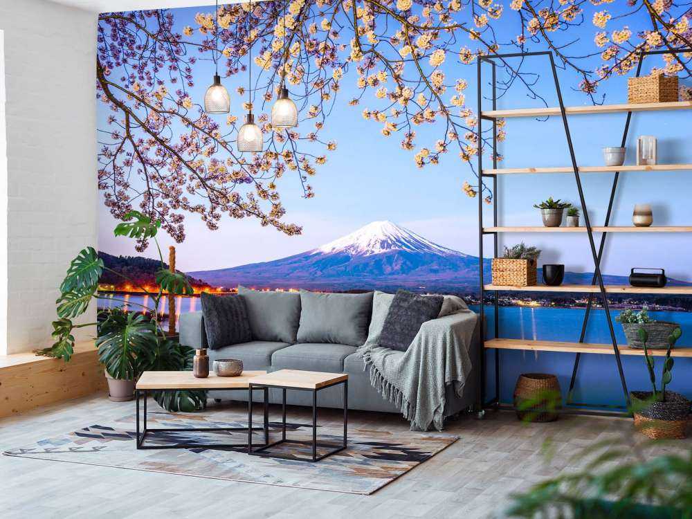 Il Monte Fuji in riva al mare