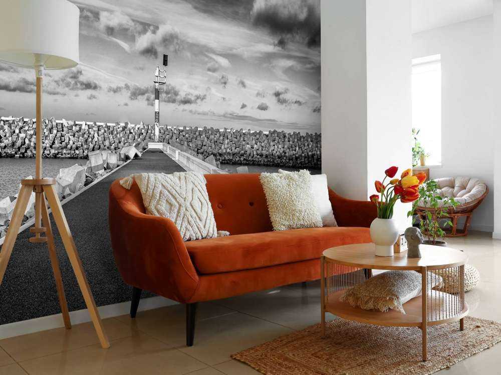 Muro di banchina del porto turistico di Cadzand Bad 