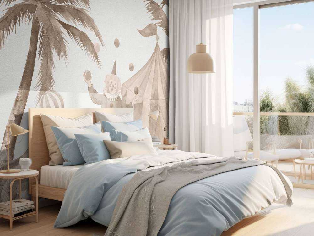 Animali da circo allegri color tortora