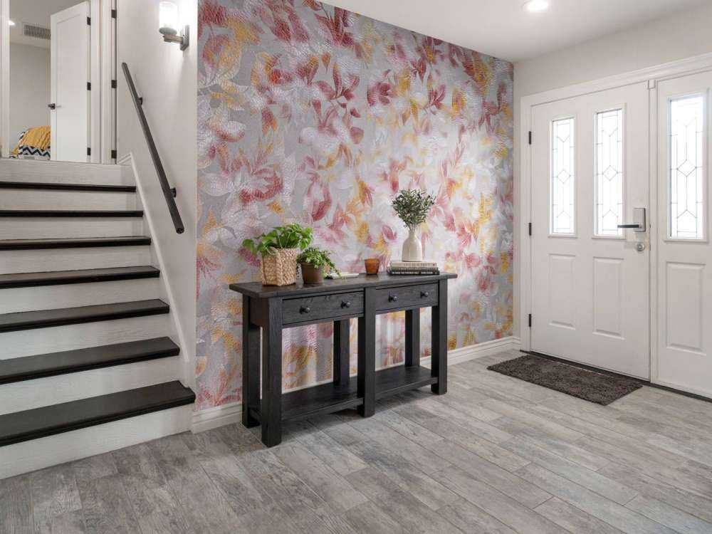 Fiori su sfondo grigio