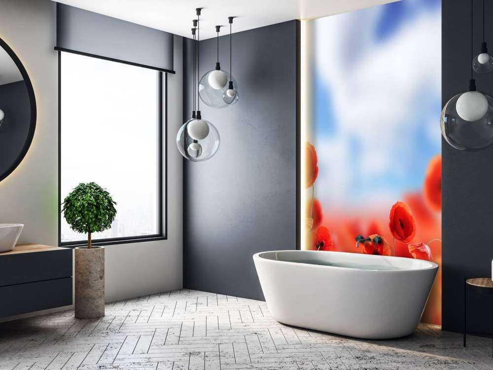 Cielo blu e papaveri rossi