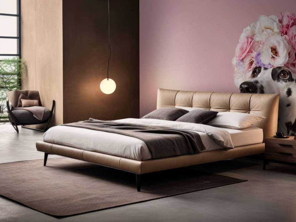 Dalmata con fiori colorati