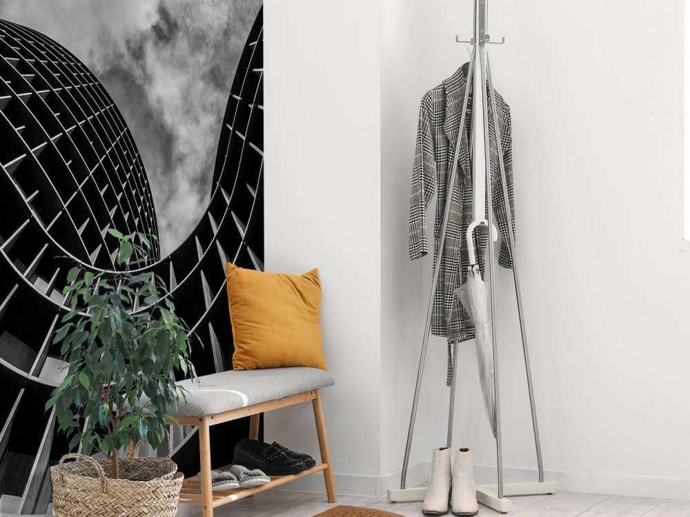 Black and white building