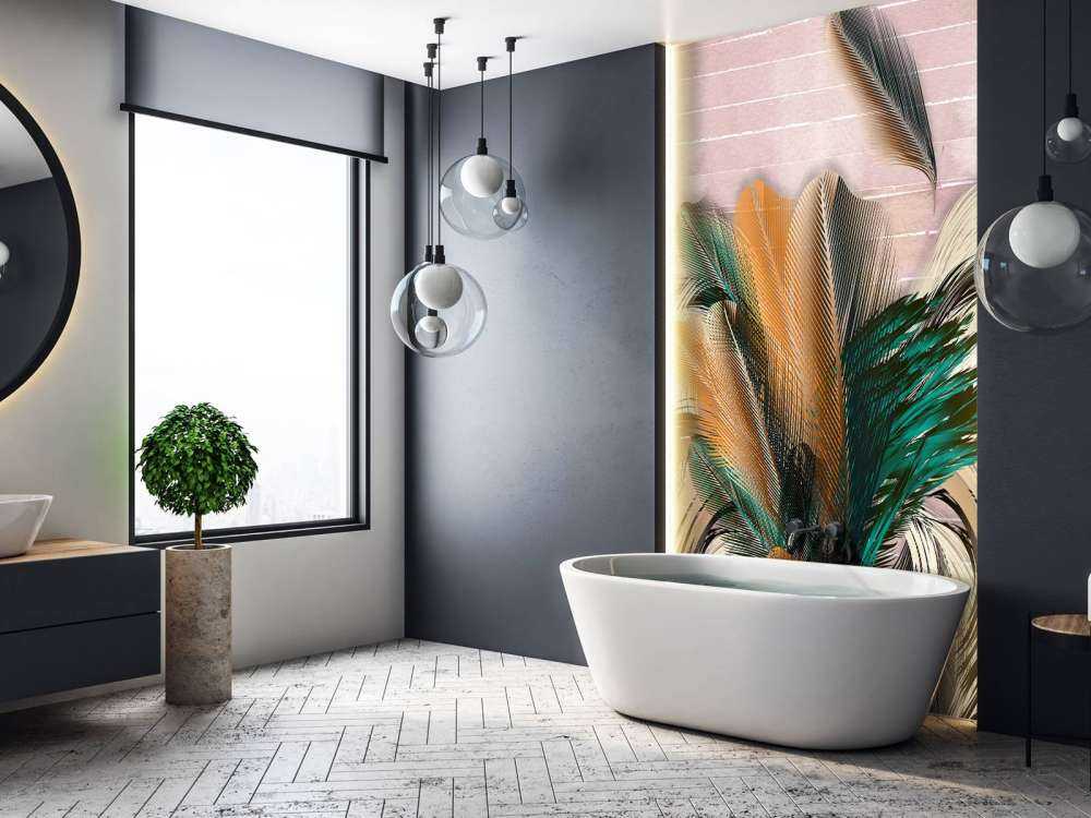 Plumas en forma de flor