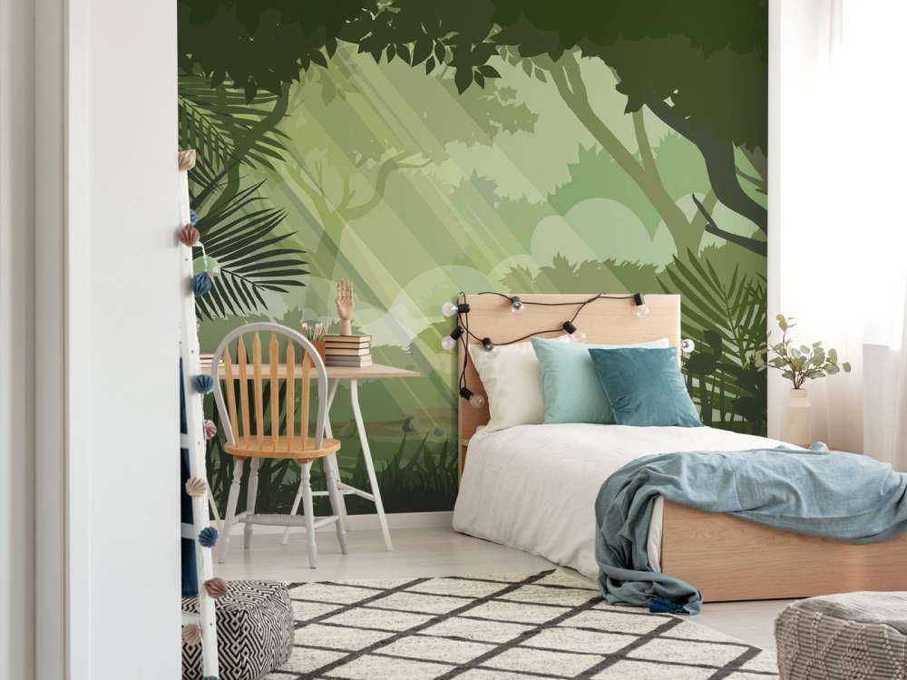 Illustratie groene jungle