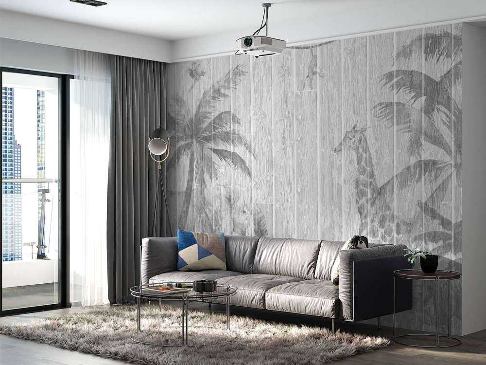 Animali della giungla su legno