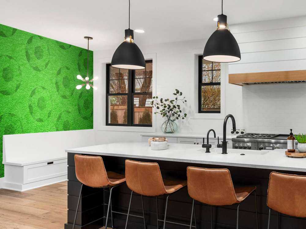 Giocare a calcio su erba