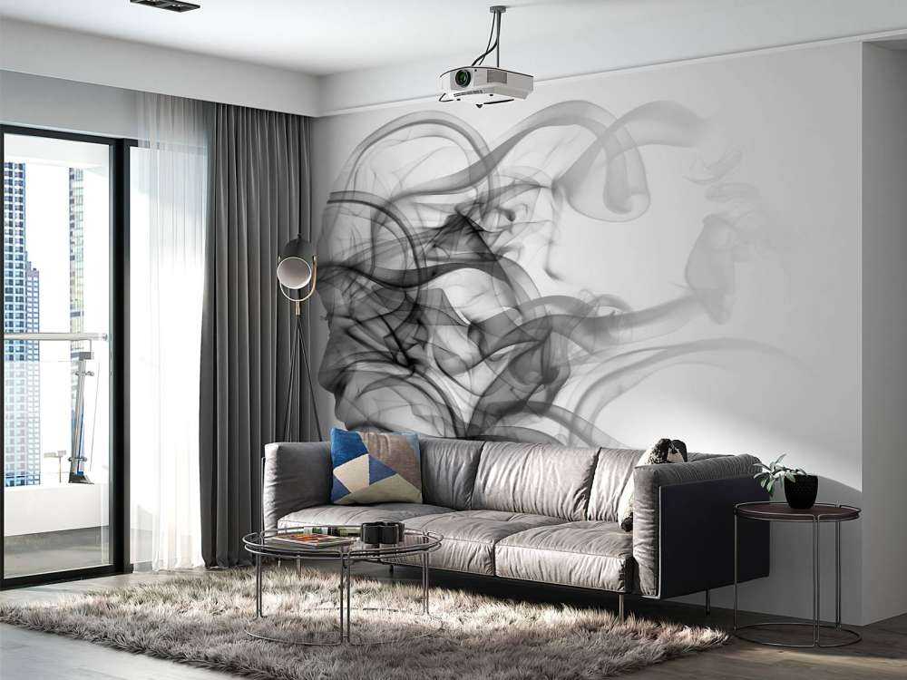 Testa formata da fumo