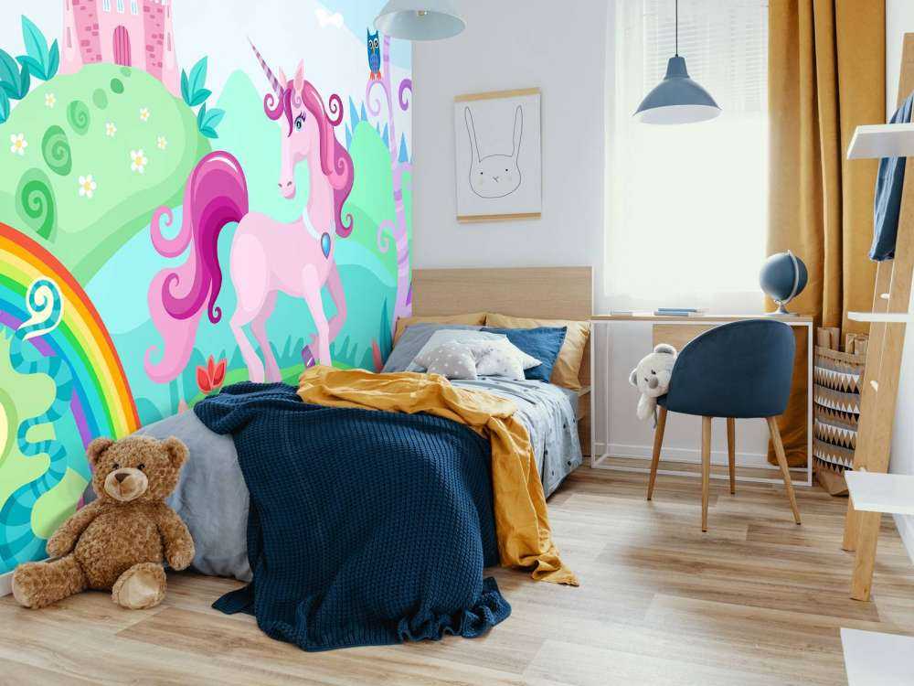 Unicorno in un castello