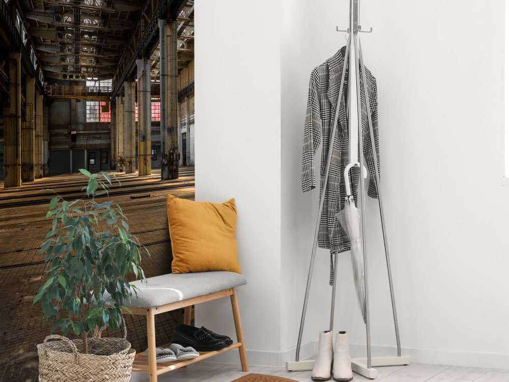 Una sala abbandonata