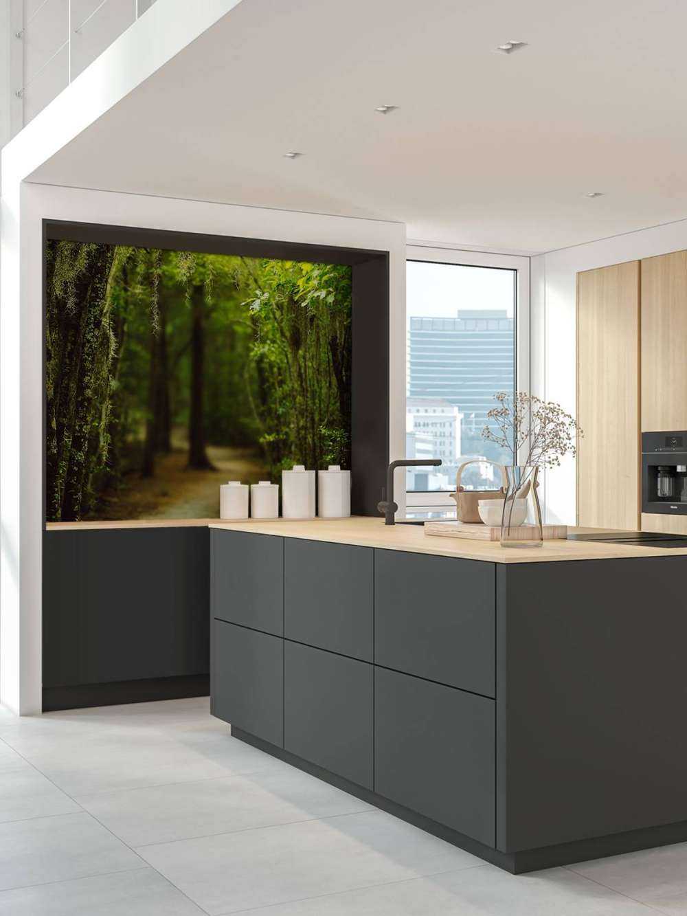 Foresta spagnola piena di muschio