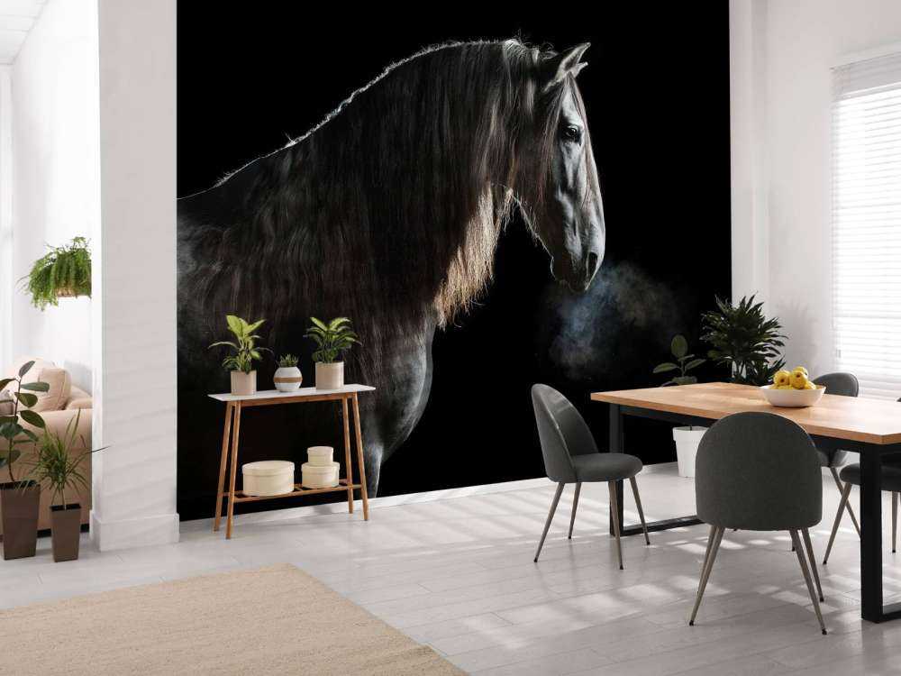 Stampo con sfondo nero