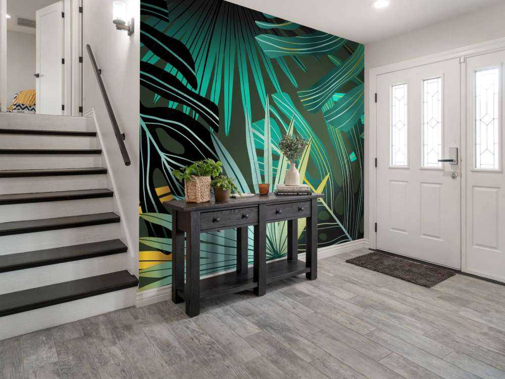 Panorama foglie tropicali