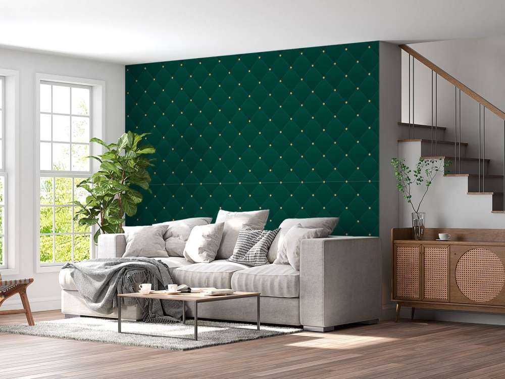 Modello chesterfield verde scuro