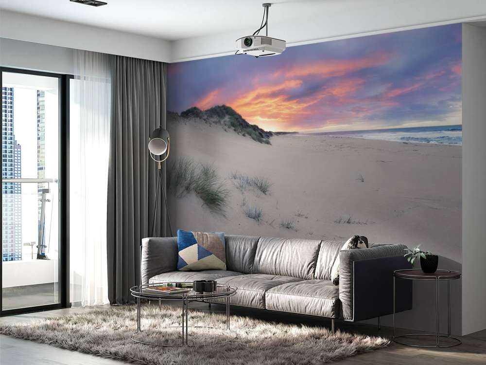 Alba sulle dune di sabbia