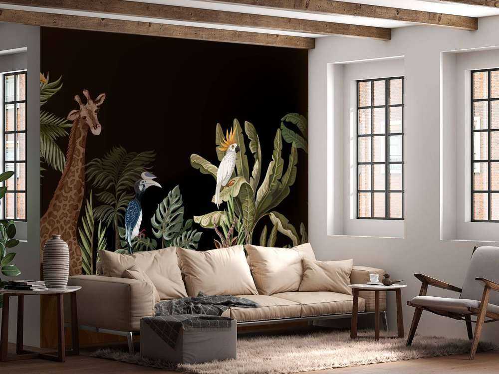 Vari animali della giungla