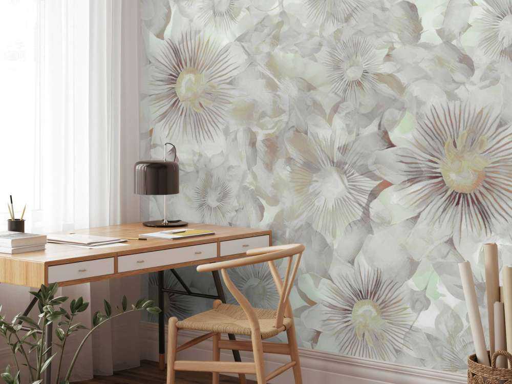 Eleganza Botanica Acquerello Grigio Nebbioso