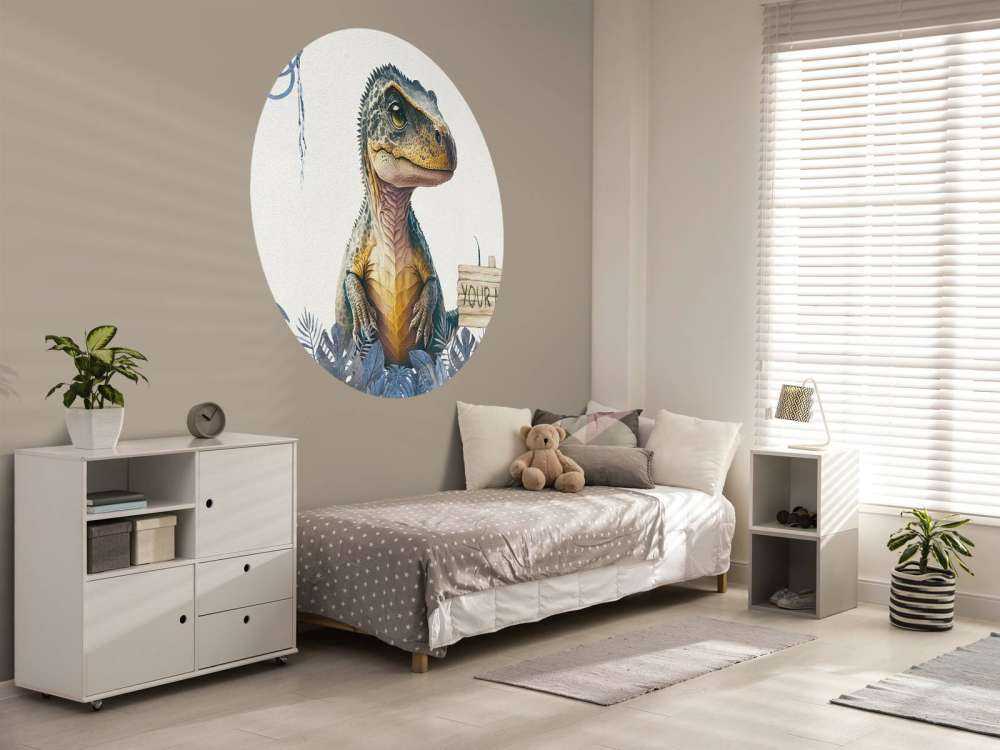 Baby t-rex nella giungla blu