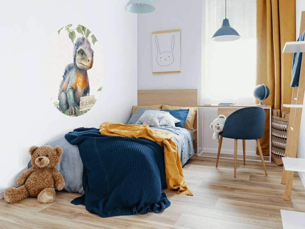 Baby ankylosaurus nella giungla