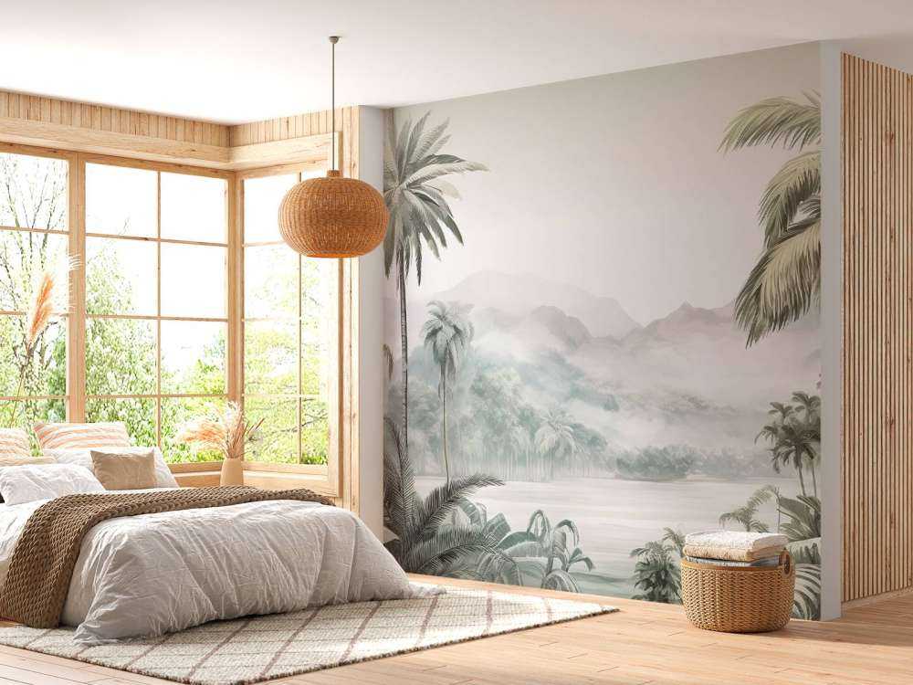 Panorama Tropicale Verde Montagna