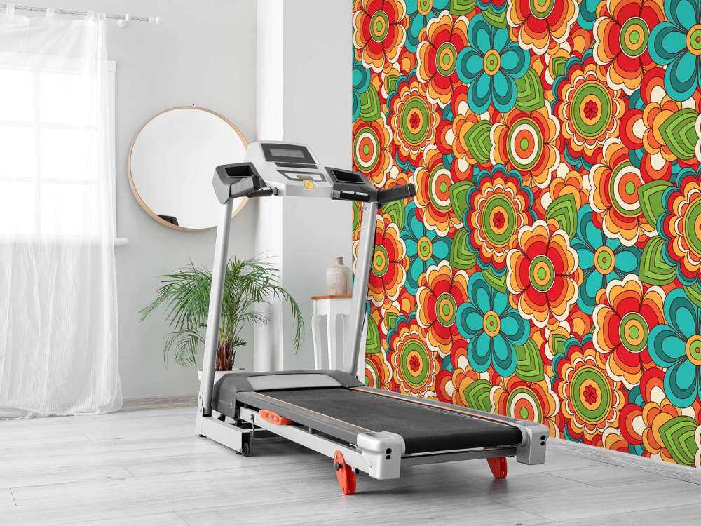 Fiori colorati e retrò