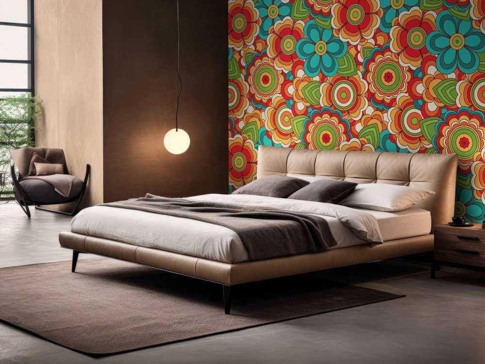 Fiori colorati e retrò