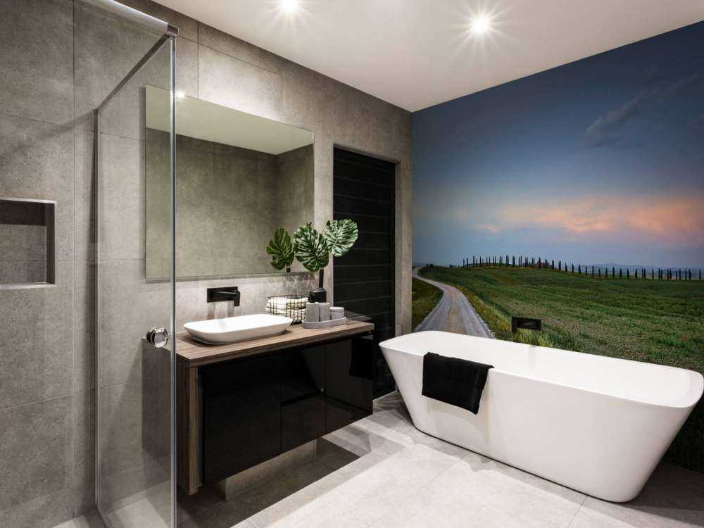 Strada attraverso la campagna italiana