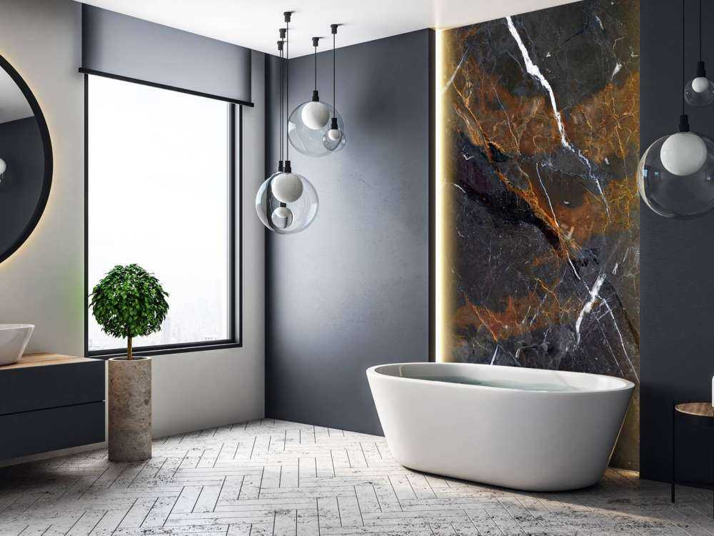 Marmo con colori caldi