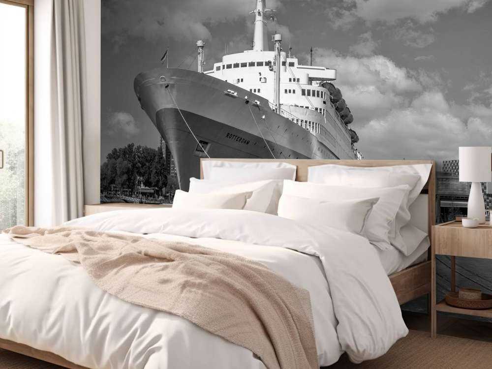 Ex piroscafo SS Rotterdam in bianco e nero