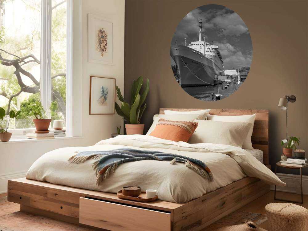 Ex piroscafo SS Rotterdam in bianco e nero