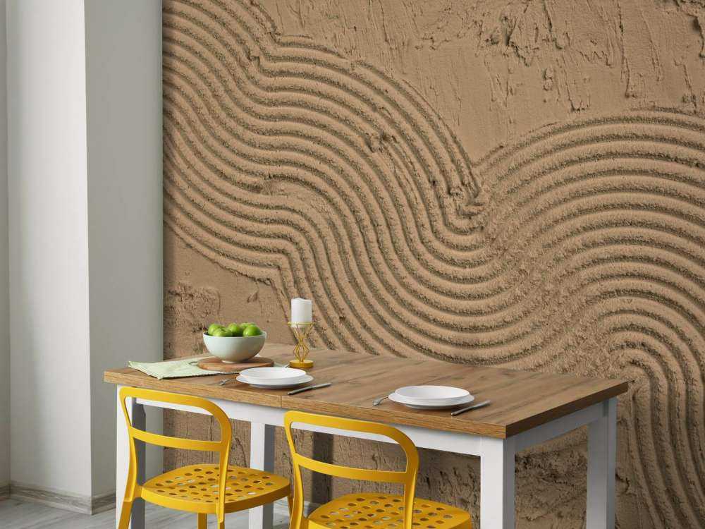 Linee e strutture organiche in marrone dorato