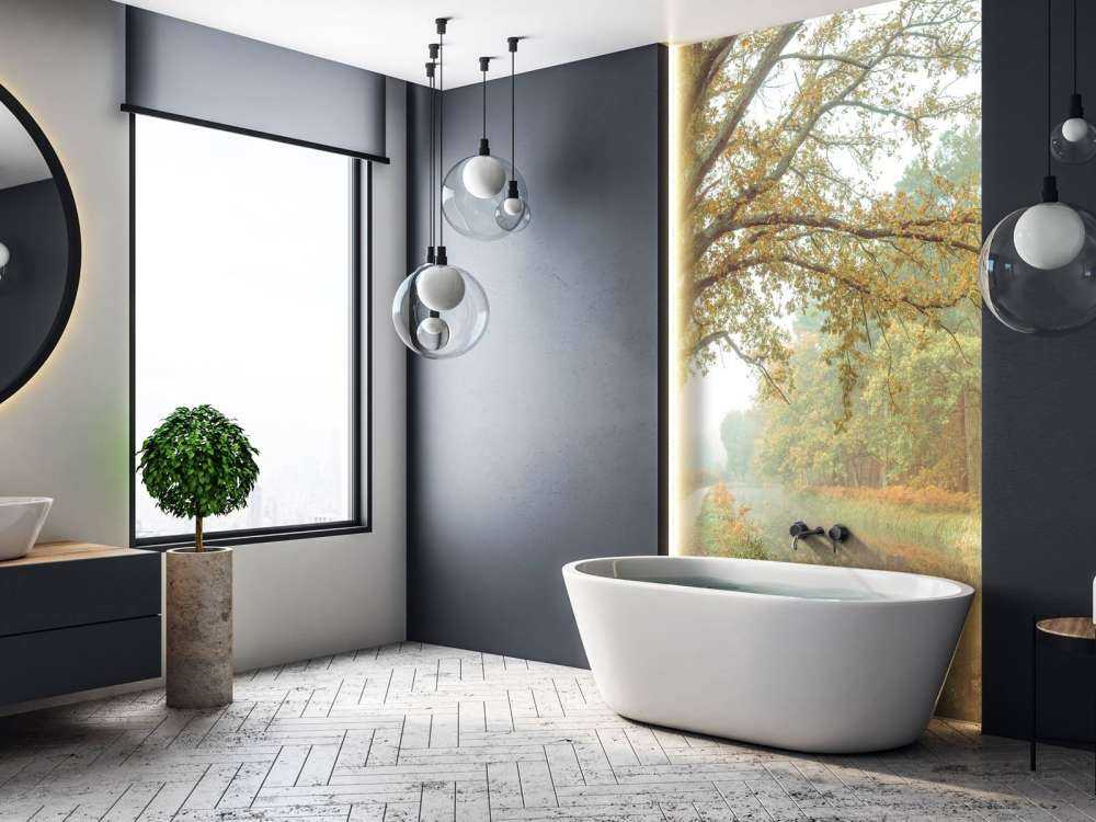 Lago nella foresta autunnale