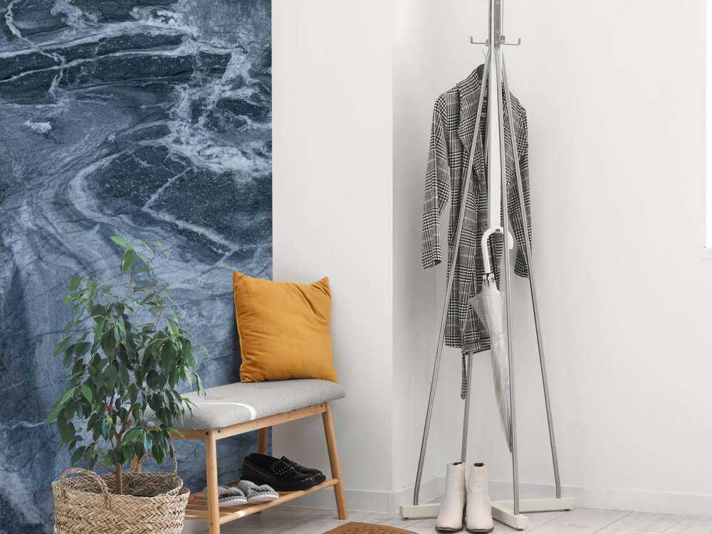 Marmo con tonalità blu