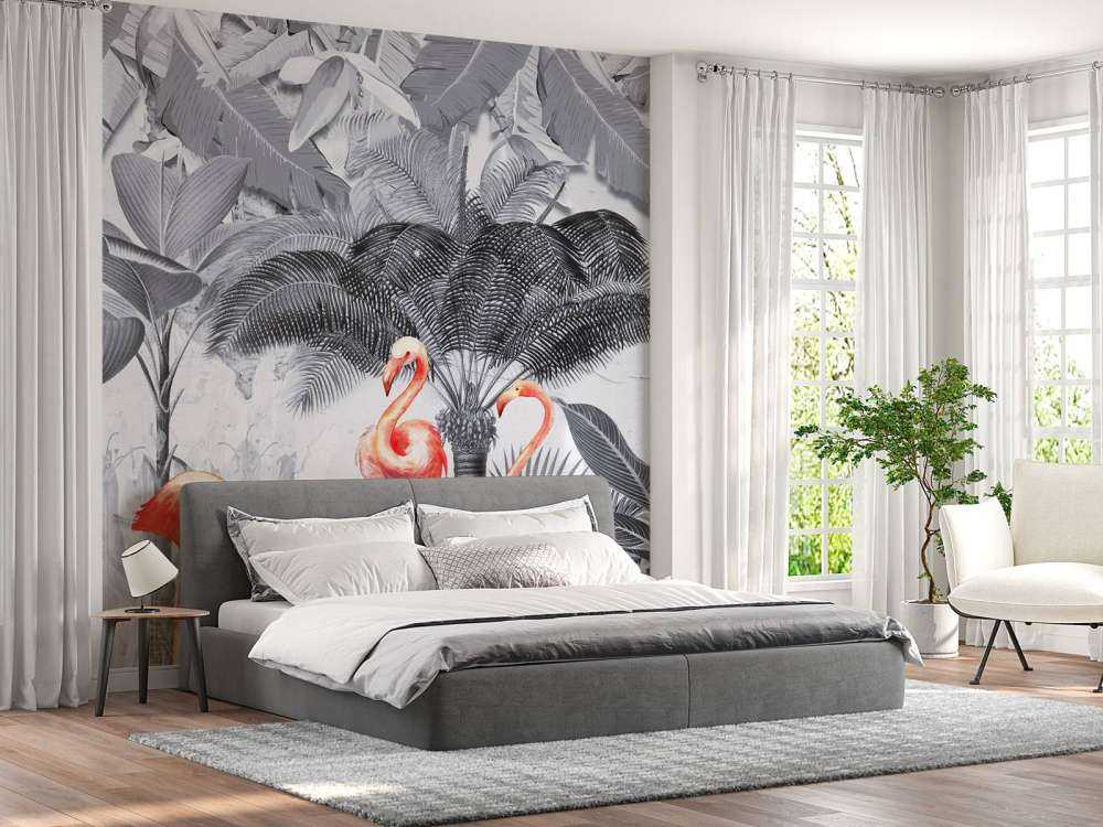 Giungla con fenicotteri