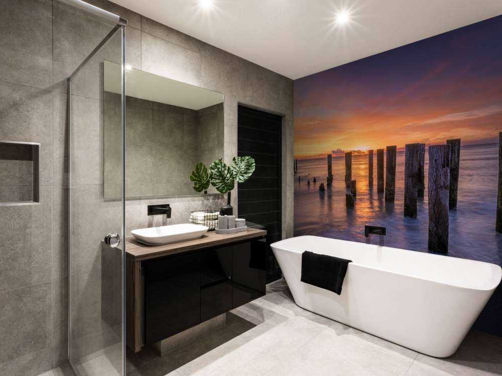 Mare arancione violetto