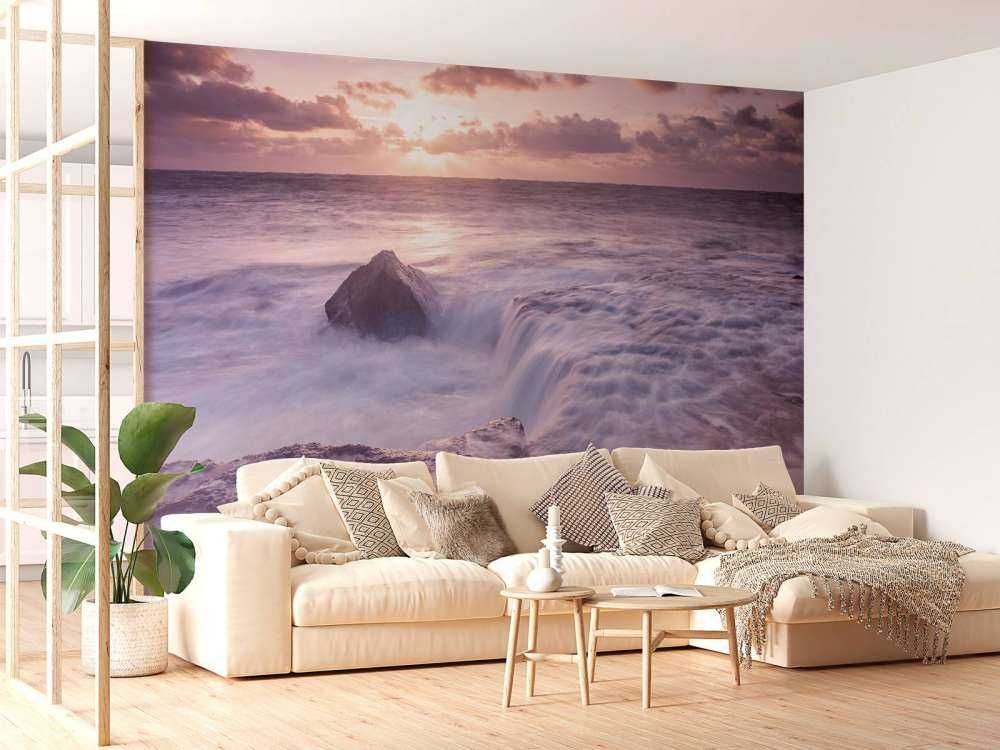 Mare selvaggio al tramonto