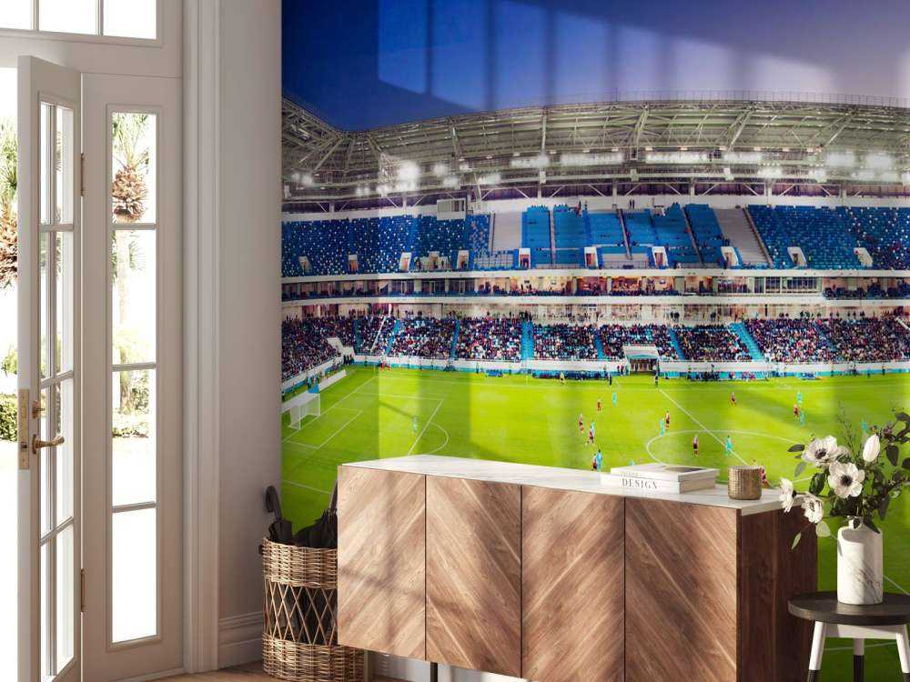 Panorama dello stadio di calcio