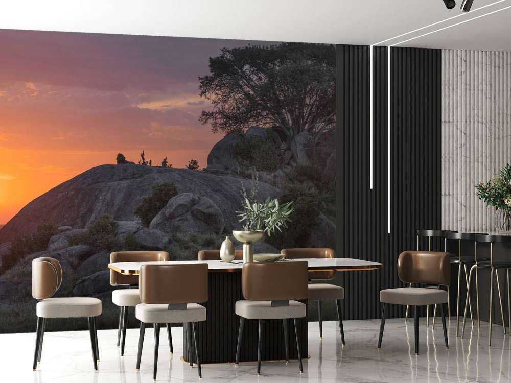 Tramonto sulla savana