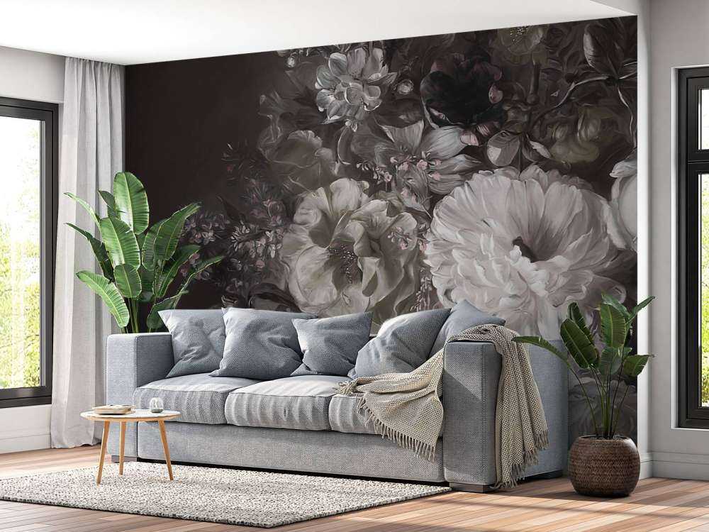 Bouquet con lilla verde