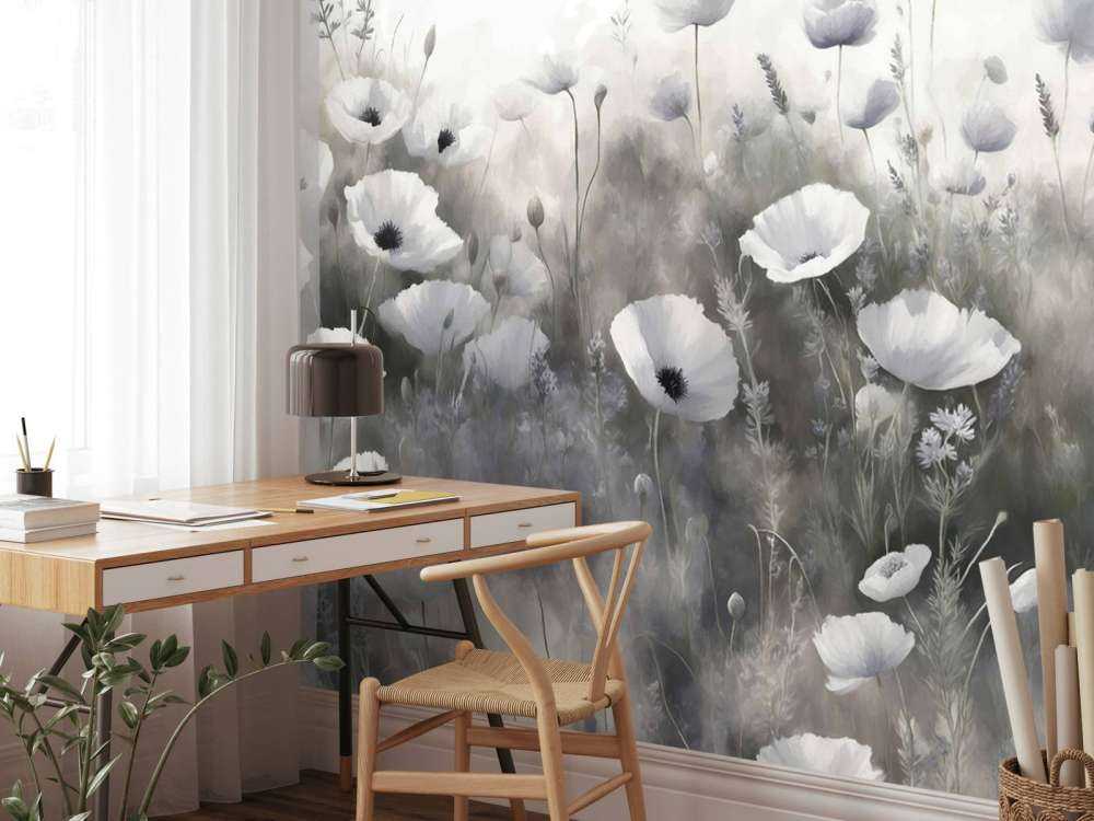 Danza di fiori selvatici - grigio