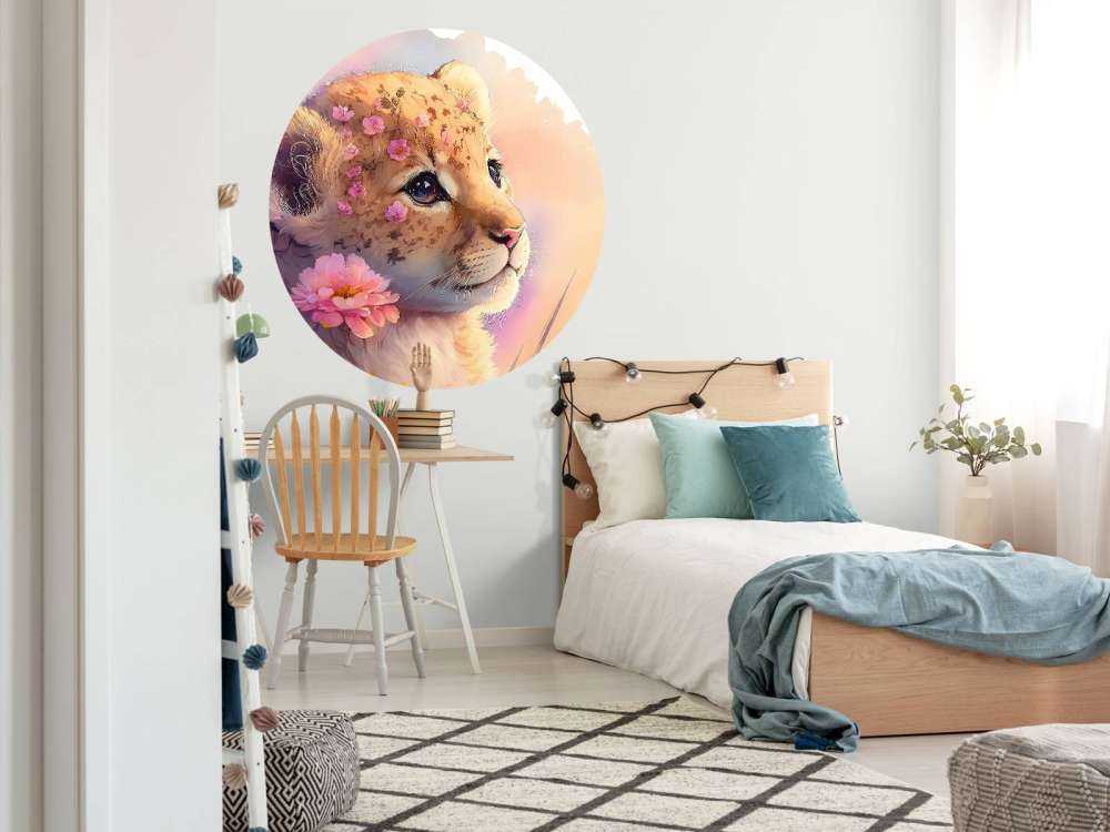 Cucciolo di drago tra i fiori