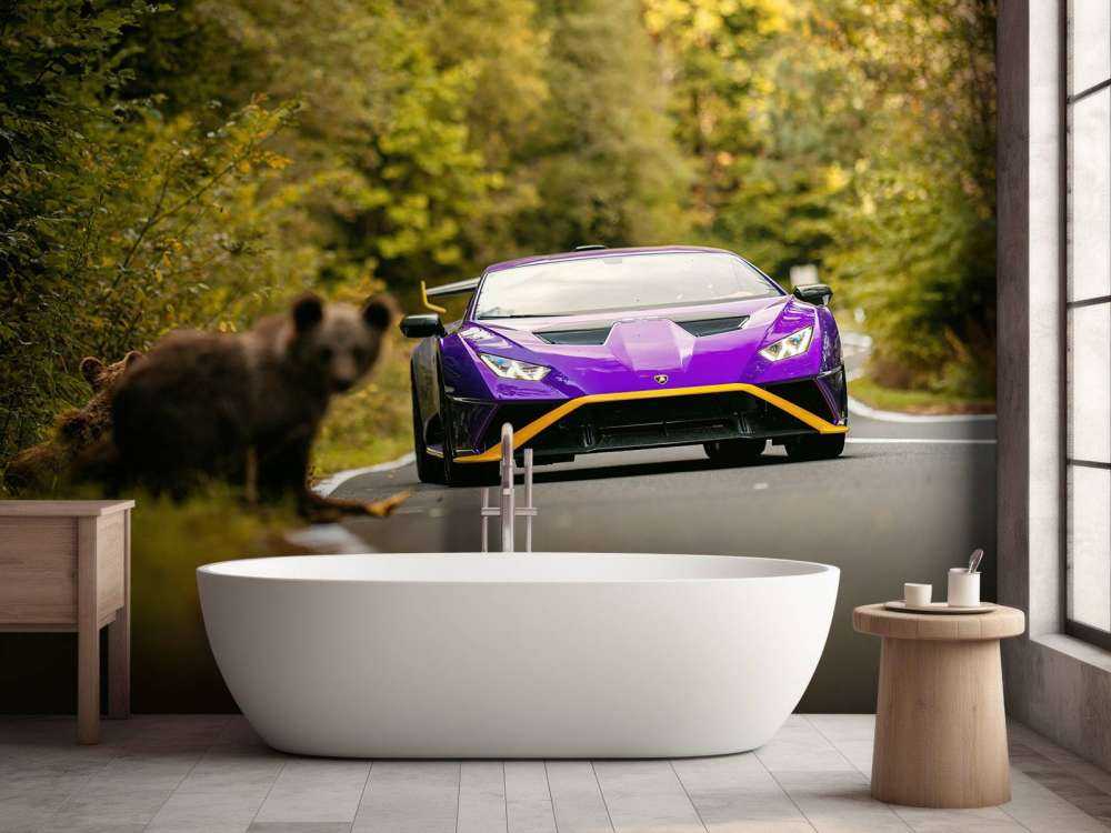 Lamborghini vs. natura selvaggia