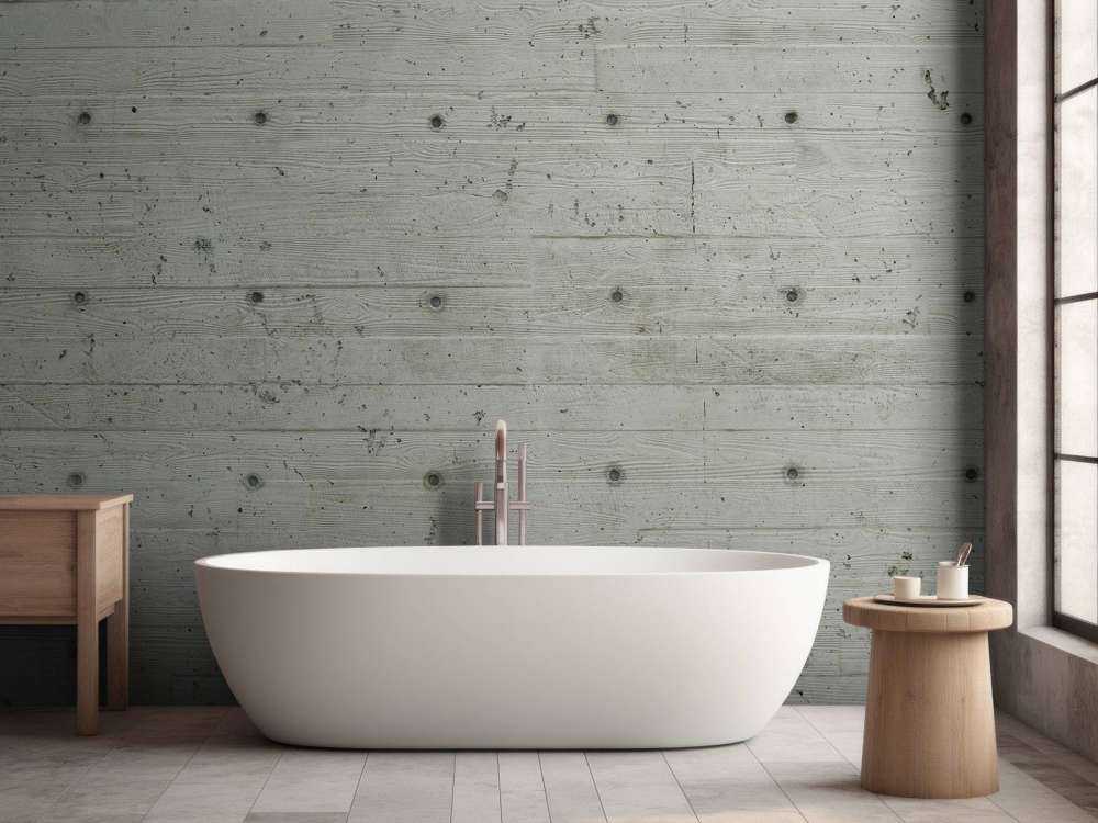 Calcestruzzo con effetto legno